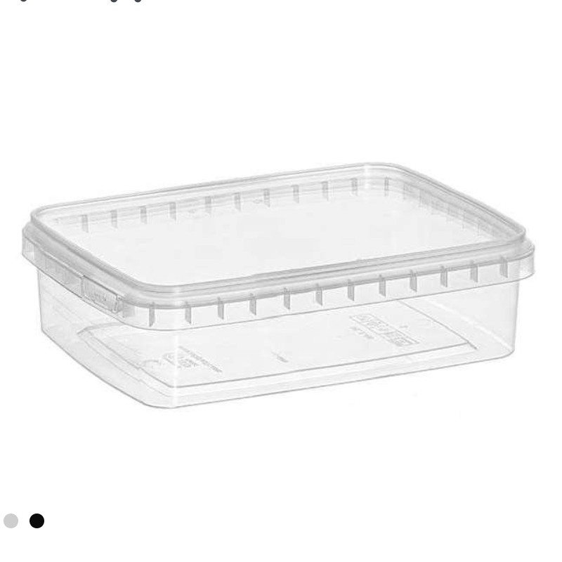 ظرف نگهدارنده پلاستیکی شفاف بی رنگ درب دار مدل 919 AT تک عددی