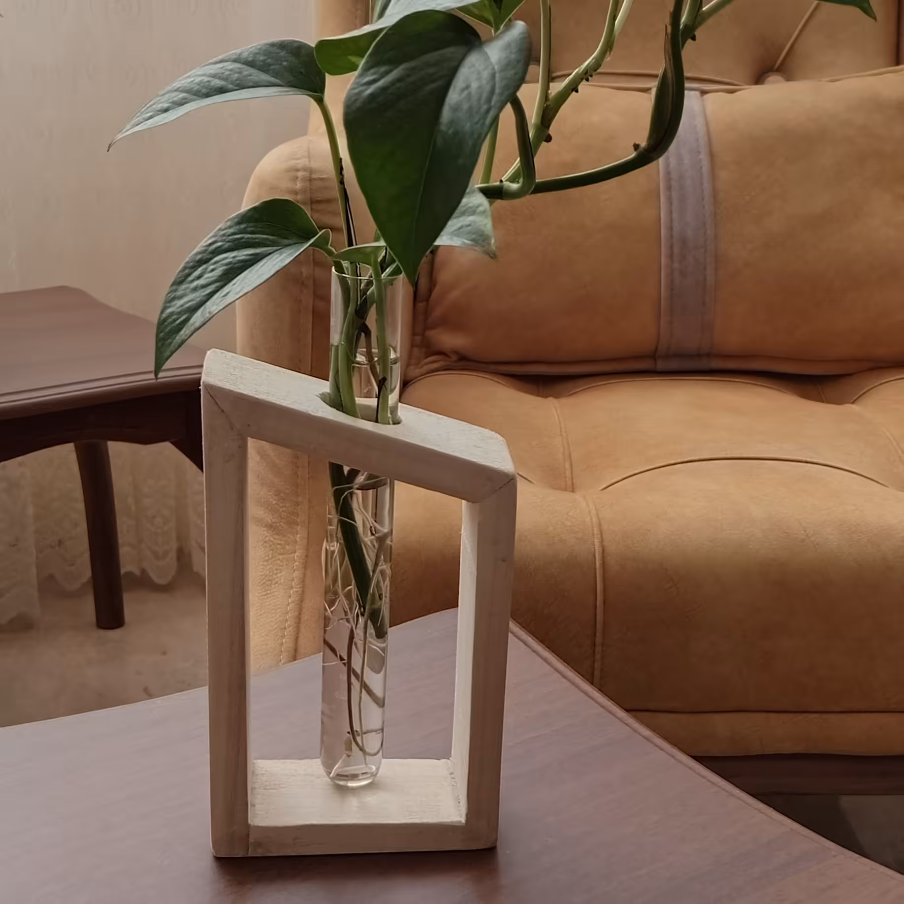 گلدان چوبی فانتزی