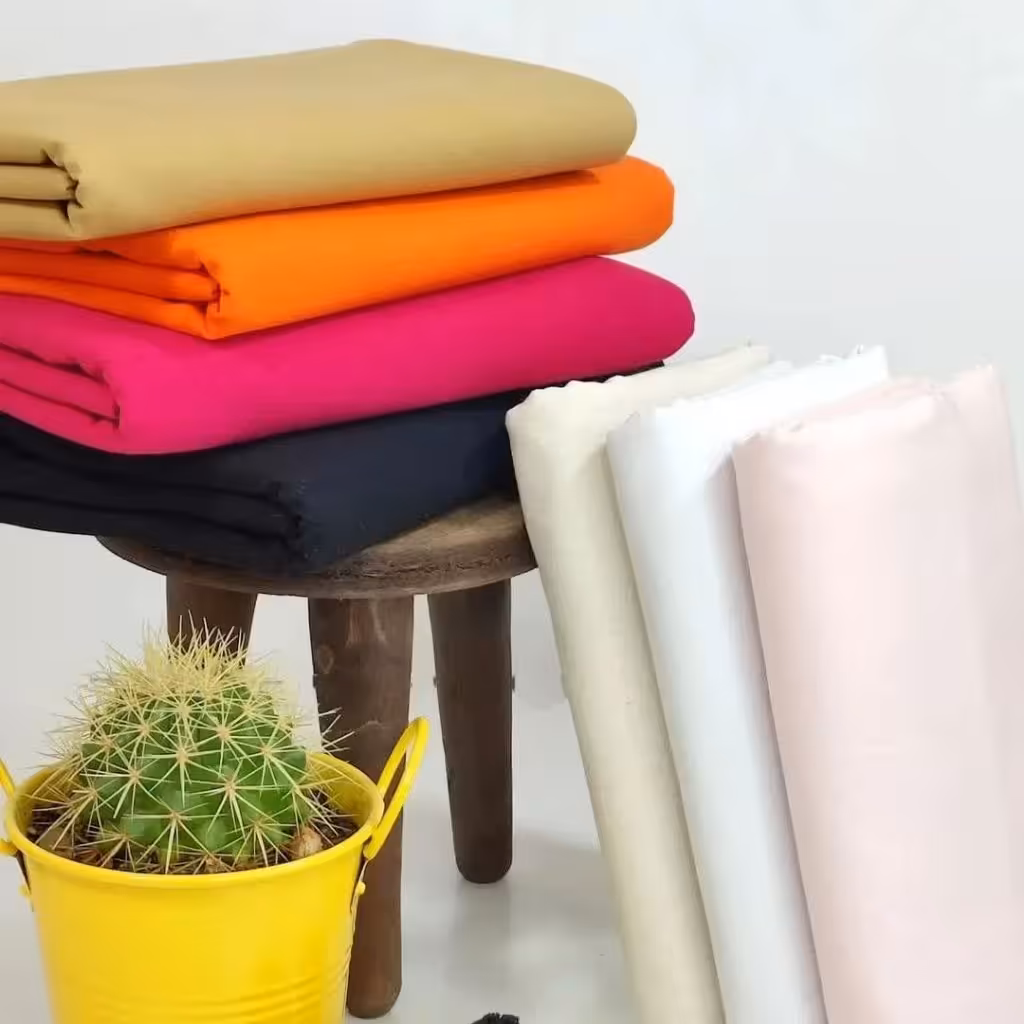 پارچه لنین نچرال ساده ودرجه یک جنس عالی رنگ سابت عرض پارچه یکو نیم 