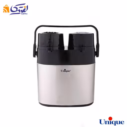 فلاسک استیل یونیک 1.6 لیتری دوقلو شیشه دار UN-9060