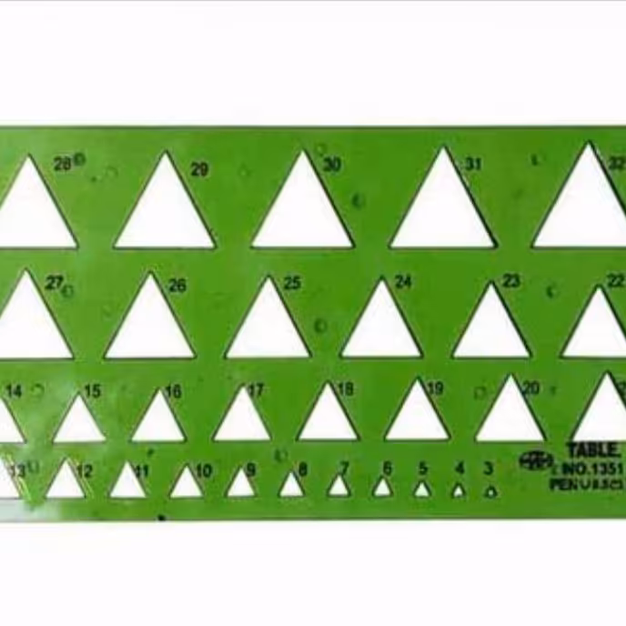 شابلون مثلث تابل تیبل 