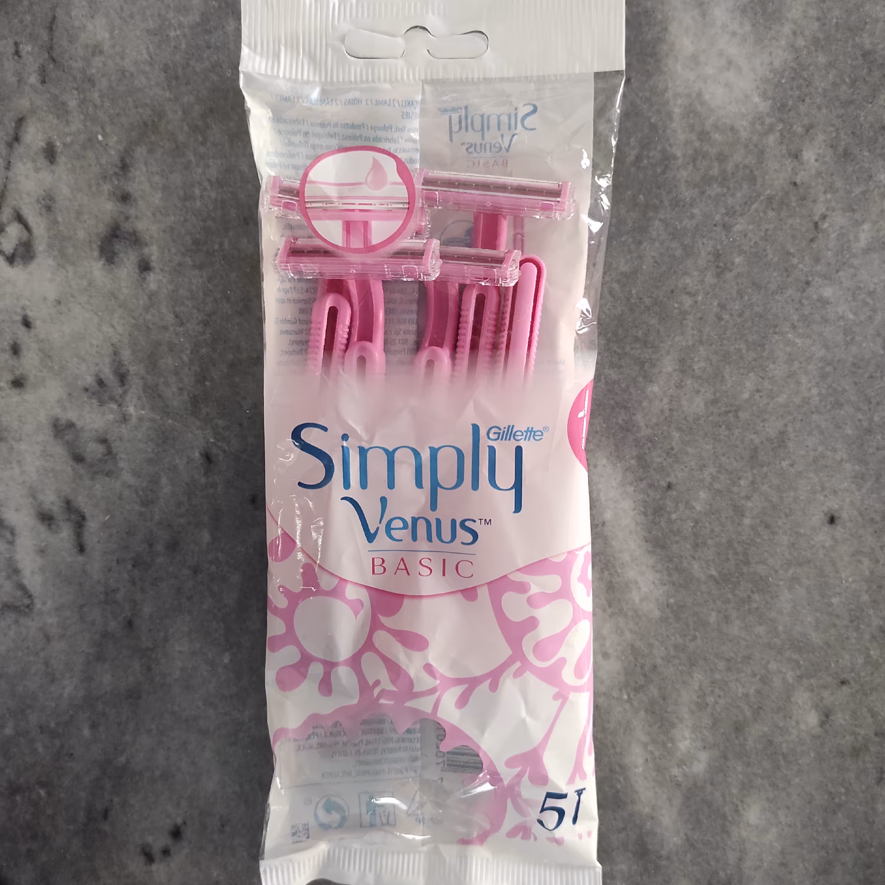 خودتراش مارک ژیلت مدل ونوس مخصوص بانوان پک 5عددی2لبه صابوندار