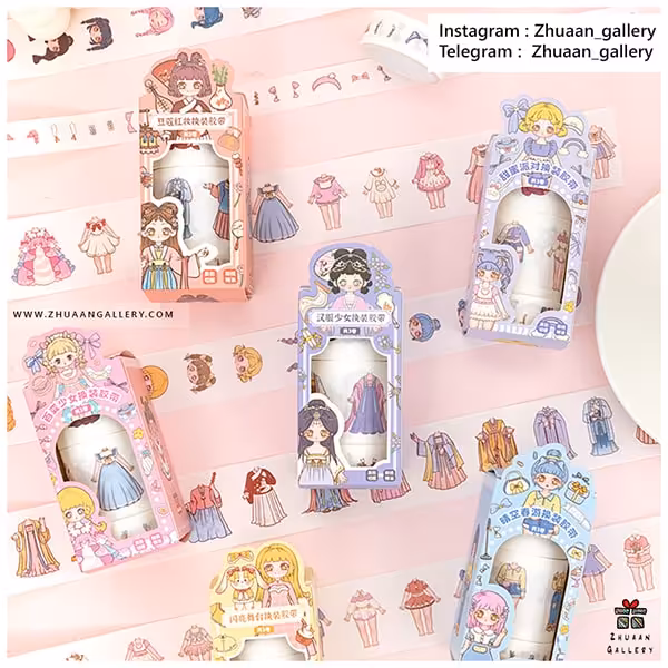 استیکر رولی استایلیست دخترانه