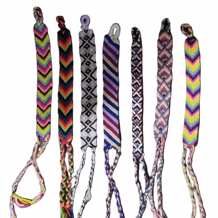  جین 6 عددی دستبند و پابند  بافت مکرمه در طرح های مختلف 