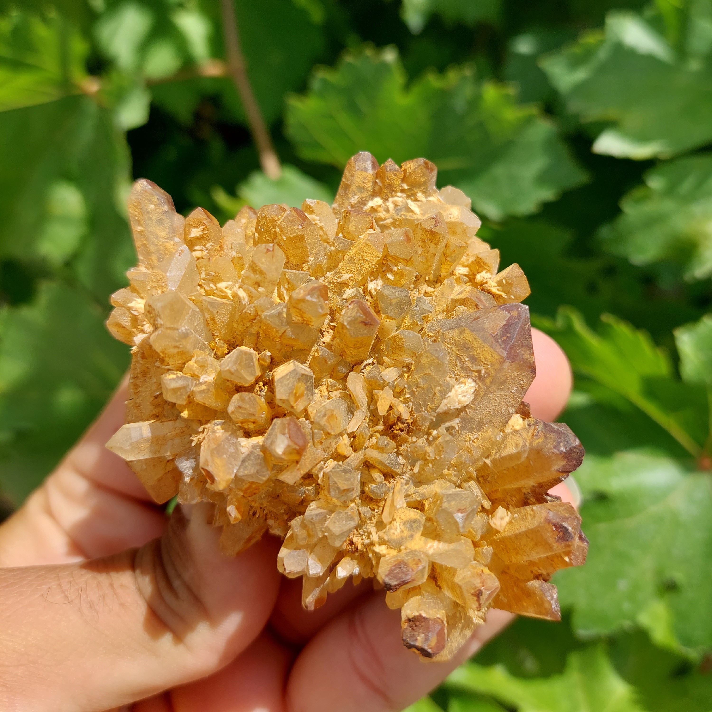 سنگ راف کلکسیونی کلاستر کوارتز لمونیتی طبیعی