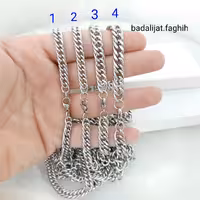 زنجیر مردانه استیل درجه یک و کاملا رنگ ثابت در پهنای مختلف ورق بزنید و توضیحات رو بخونید 