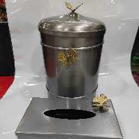 سطل جادستمال پذیرایی نقره ای