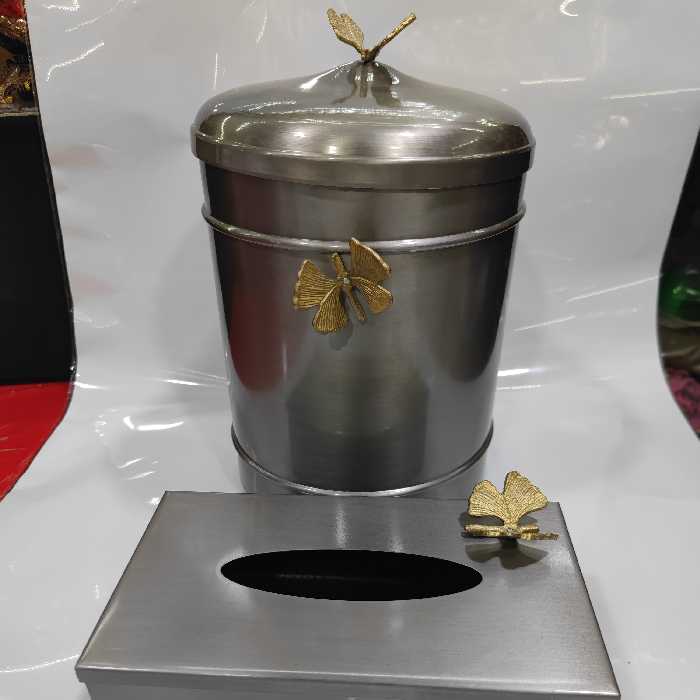 سطل جادستمال پذیرایی نقره ای