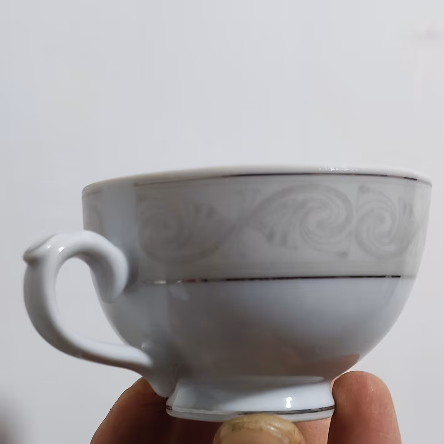 استکان  چایی و قهوه خوری چینی طرح  شیک بسته 6تایی  وارداتی 