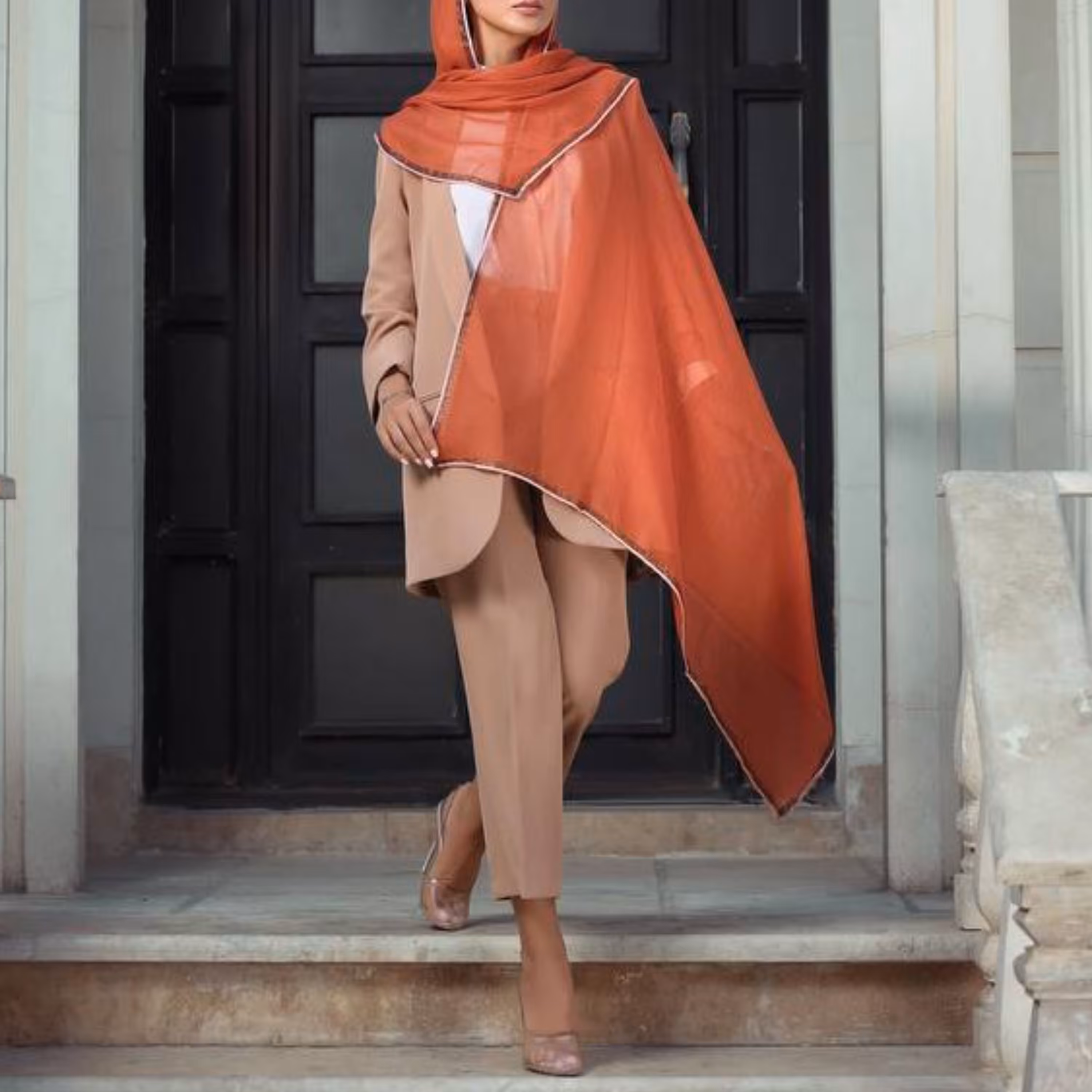 شال نخی ساده5