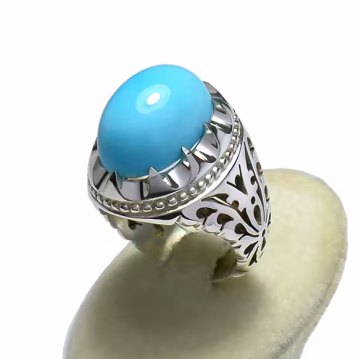 انگشتر فیروزه نیشابور عجمی خوشطبع بی رقیب