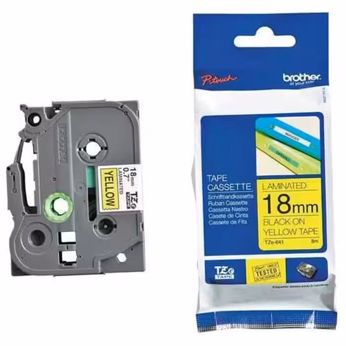 برچسب لیبل پرینتر برادر مدل TZe-641