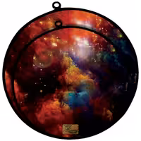 دمکنی ست دو تکه پارچه ای مخمل دو رو چاپ طرح کهکشان سایز 25 و 30 مدل B1-1008 شرکت رنس