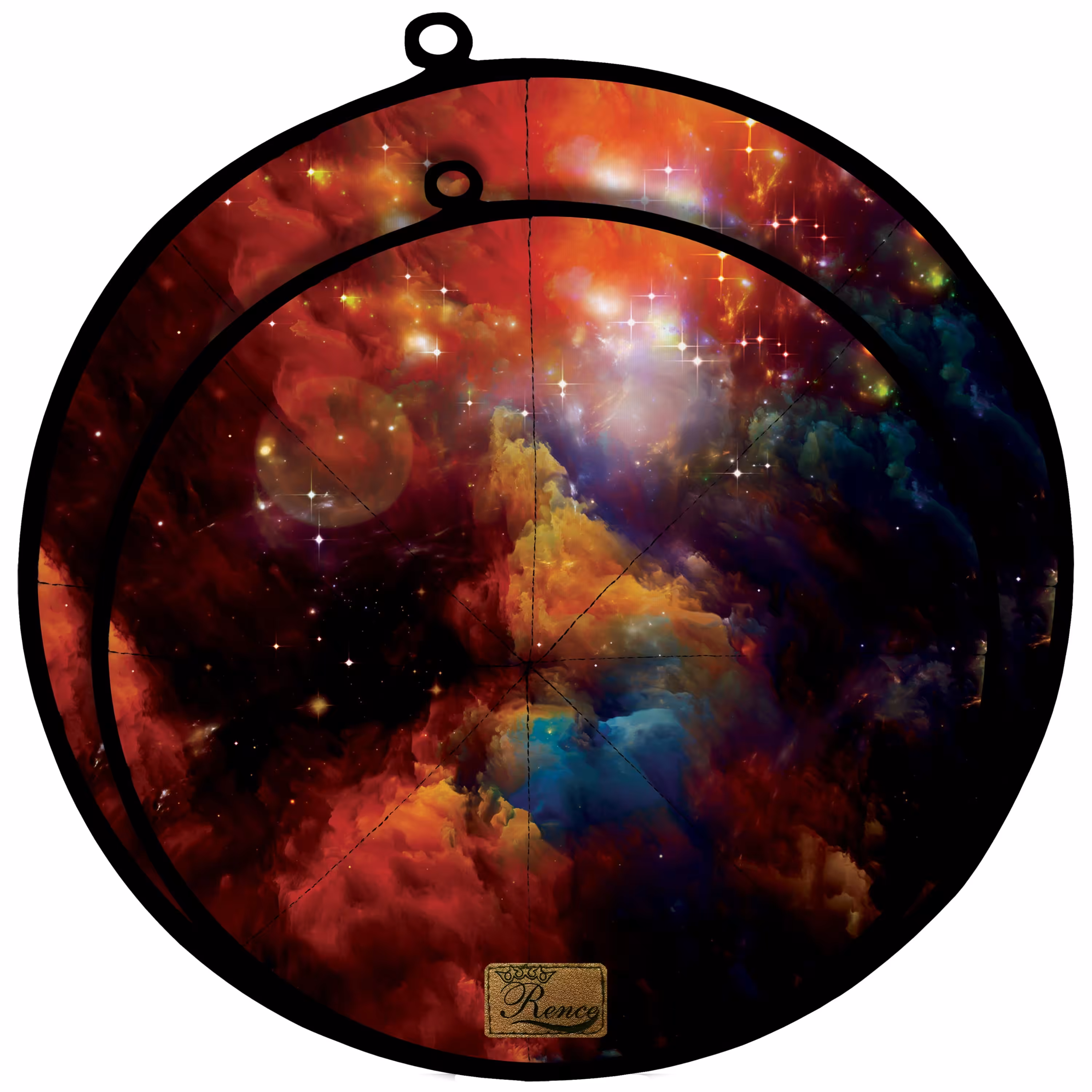 دمکنی ست دو تکه پارچه ای مخمل دو رو چاپ طرح کهکشان سایز 25 و 30 مدل B1-1008 شرکت رنس