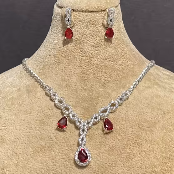 نیم ست نقره 925 زنانه مدل 30703 وزن 15.6 گرم