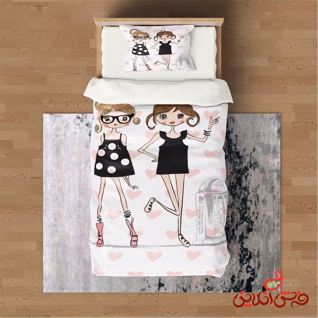 روتختی طرح دختران خوشحال  کد 2949