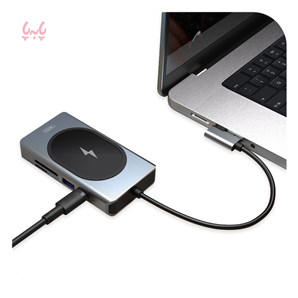 هاب 9 پورت و شارژر وایرلس ایکس او Xo Hub007