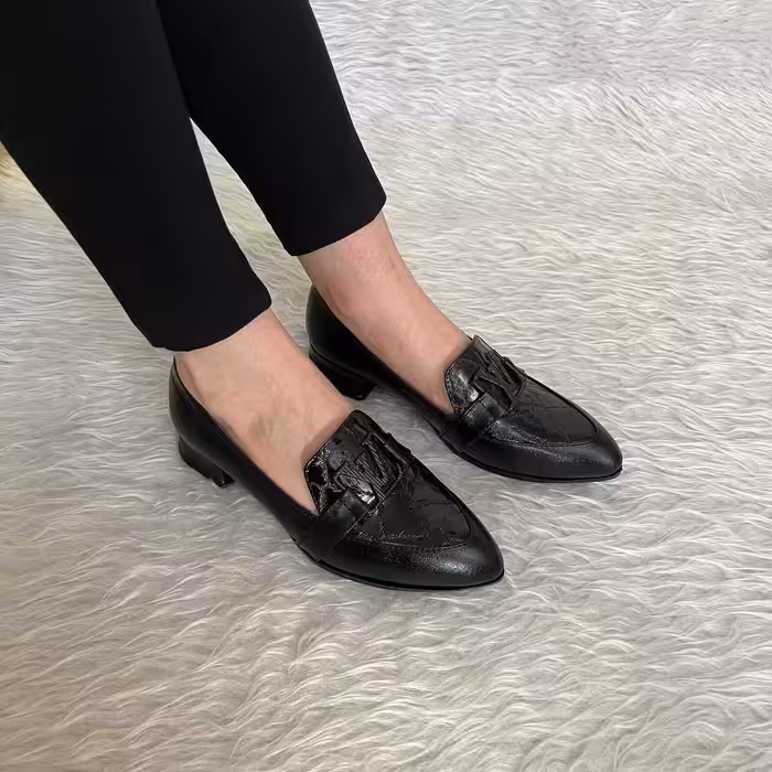 کفش پاشنه کوتاه زنانه مدل ال وی درختی بزرگ 