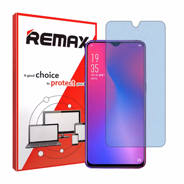 گلس اوپو R17 مدل هیدروژلی مات آنتی بلو برند ریمکس کد S