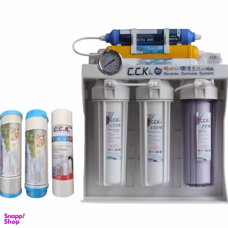 دستگاه تصفیه آب 7 مرحله سی سی کا مدل ro_07 به همراه سه عدد فیلتر
