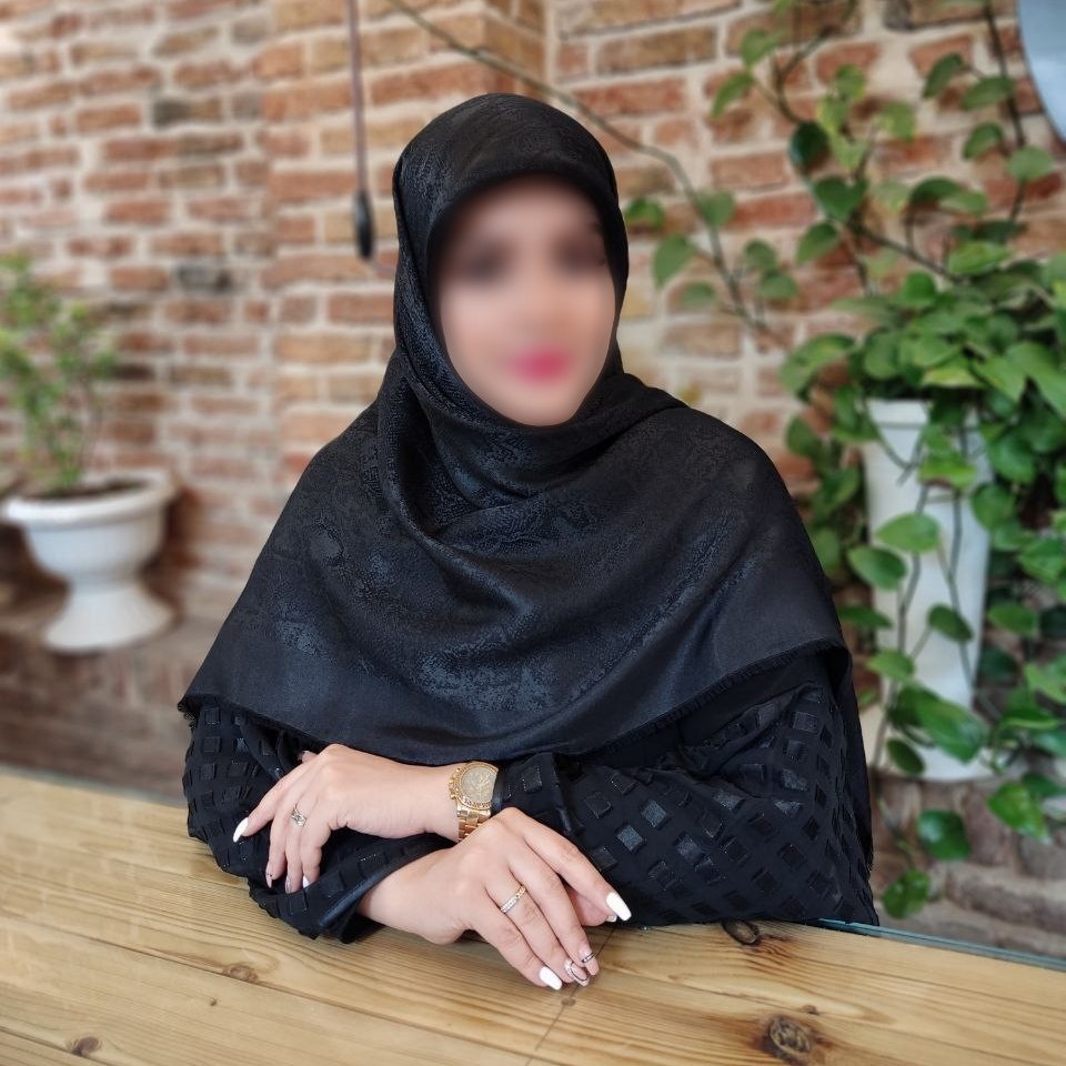 روسری ژاکارد دورو بدون لمه رنگ مشکی با ارسال رایگان