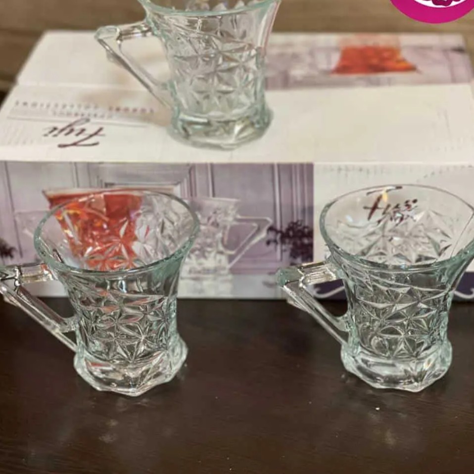 نیم لیوان و فنجان بلور طرح فوجی کادویی