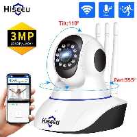  دوربین مدار بستهIP Hiseeu 1080P Wireless Home Security دید در شب Baby Monitor  