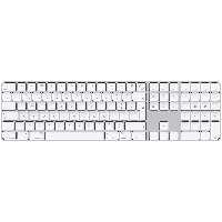 مجیک کیبورد نامریک با تاچ آیدی مخصوص مک دیوایس های سیلیکون (کیبورد استایل اروپا) سفید - Hiapple.ir