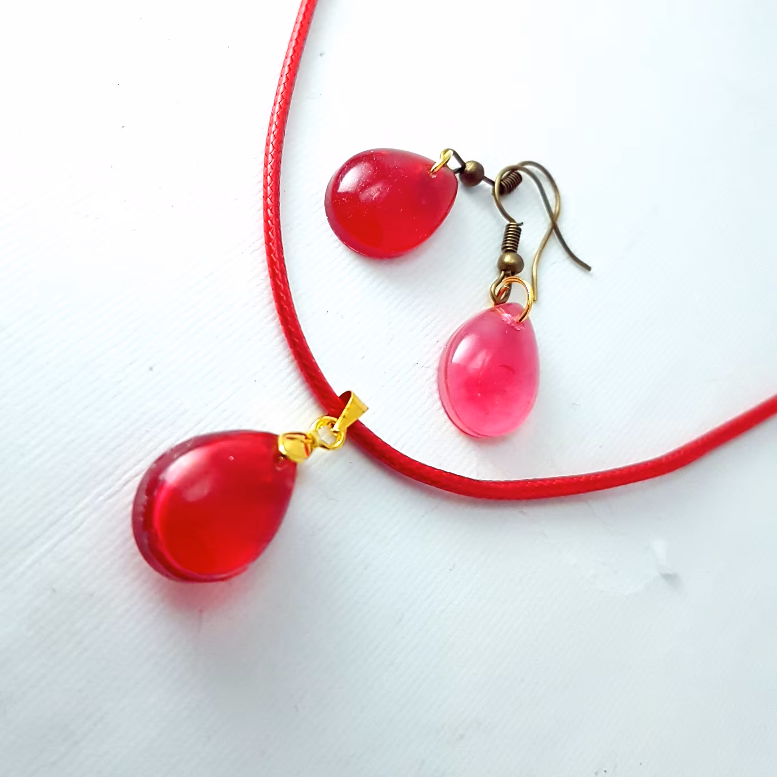 نیم ست رزینی طرح اشک