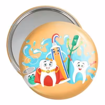 آینه جیبی خندالو مدل دندان و دندانپزشکی کودکانه کد 27787