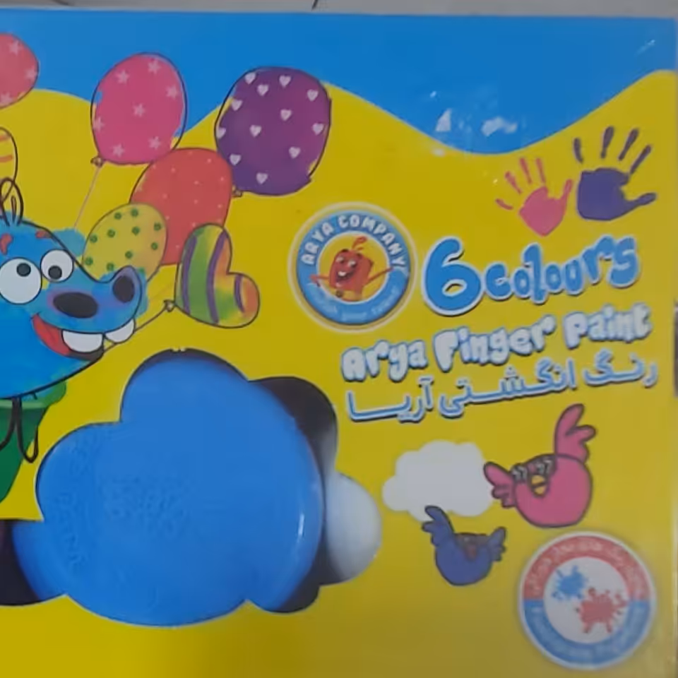 رنگ انگشتی 6 رنگ آریا