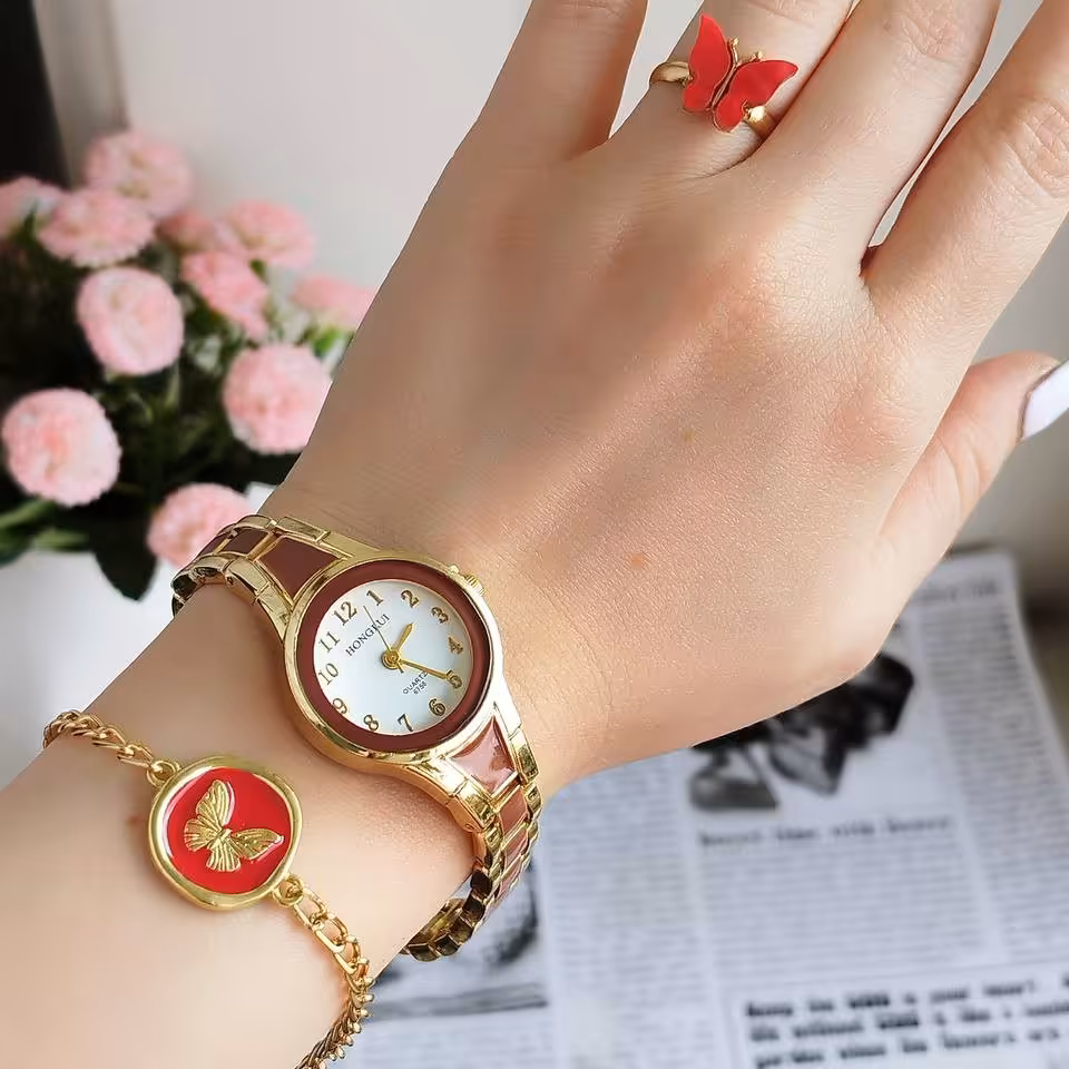 ست ساعت و دستبند سرامیکی