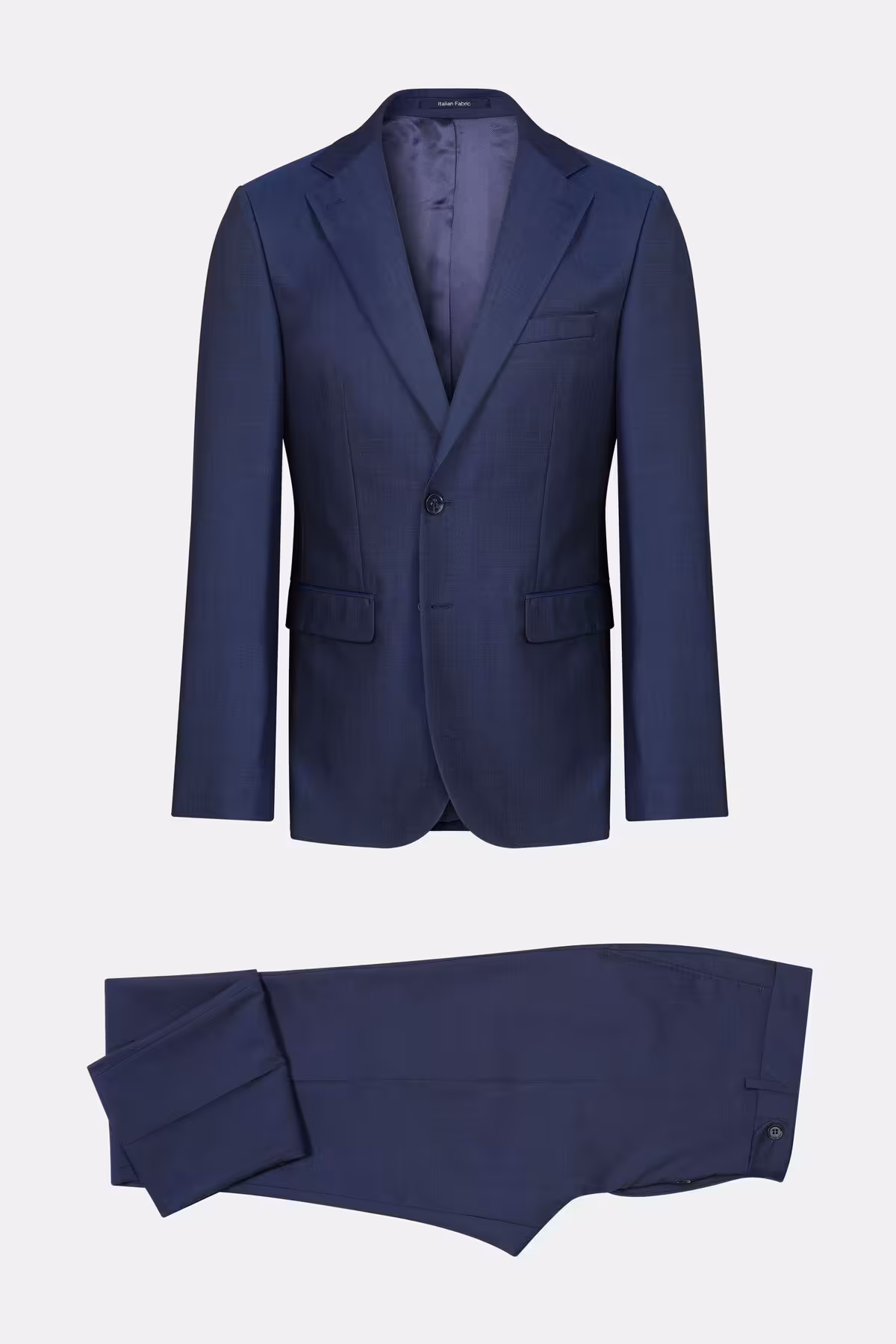 کت وشلوار آبی مردانه و شلوار دکمه سرمه‌ای W Collection