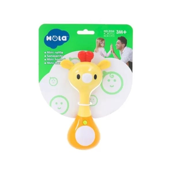 جغجغه موزیکال هولا تویز مدل زرافه