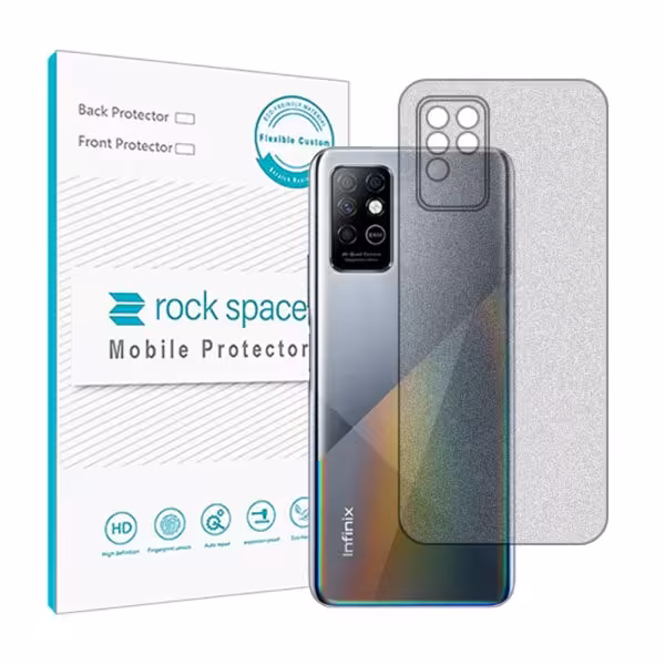 گلس محافظ پشت گوشی اینفینیکس Note 8 مدل نانو هیدروژل مات برند راک اسپیس کد 11125S