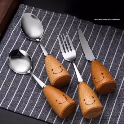 ست 4 تیکه قاشق لبخند