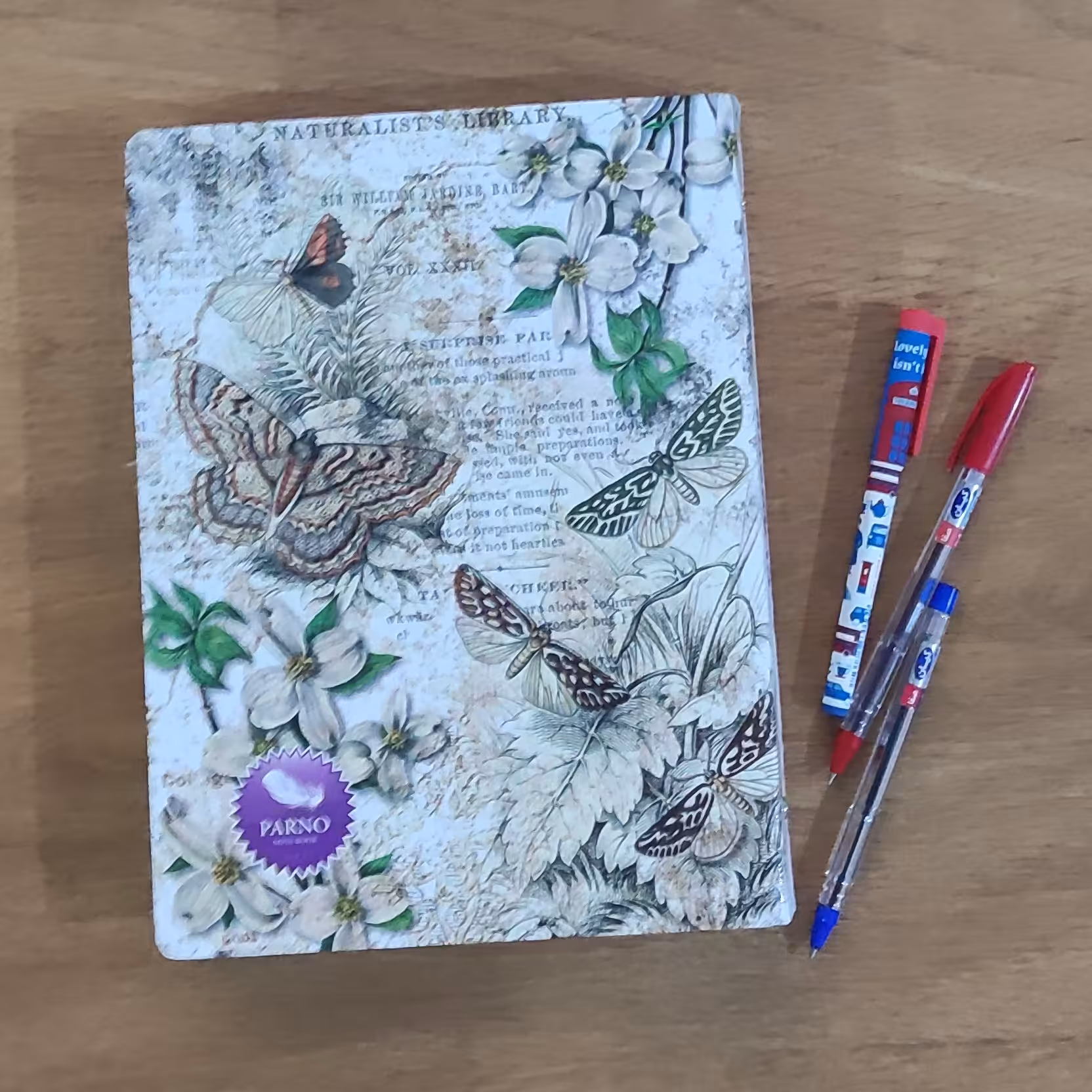  کلاسور صد برگ فانتزی جلد سخت  گیره فلزی 