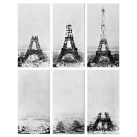 تابلو شاسی طرح برج ایفل فرانسه مجموعه 6 عددی سایز 30X15