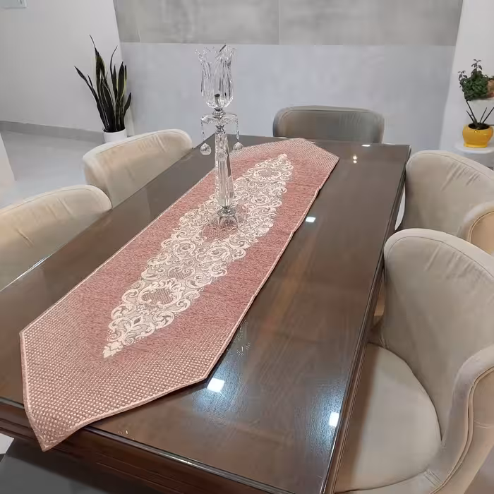 رومیزی ناهارخوری یا رانر مخمل بهترین کیفیت و تراکم بالا 