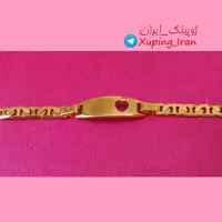 دستبند ژوپینگ ظریف پلاکدار قلبی طلایی Xuping طرح طلا بزرگسال بچگانه دخترانه باریک