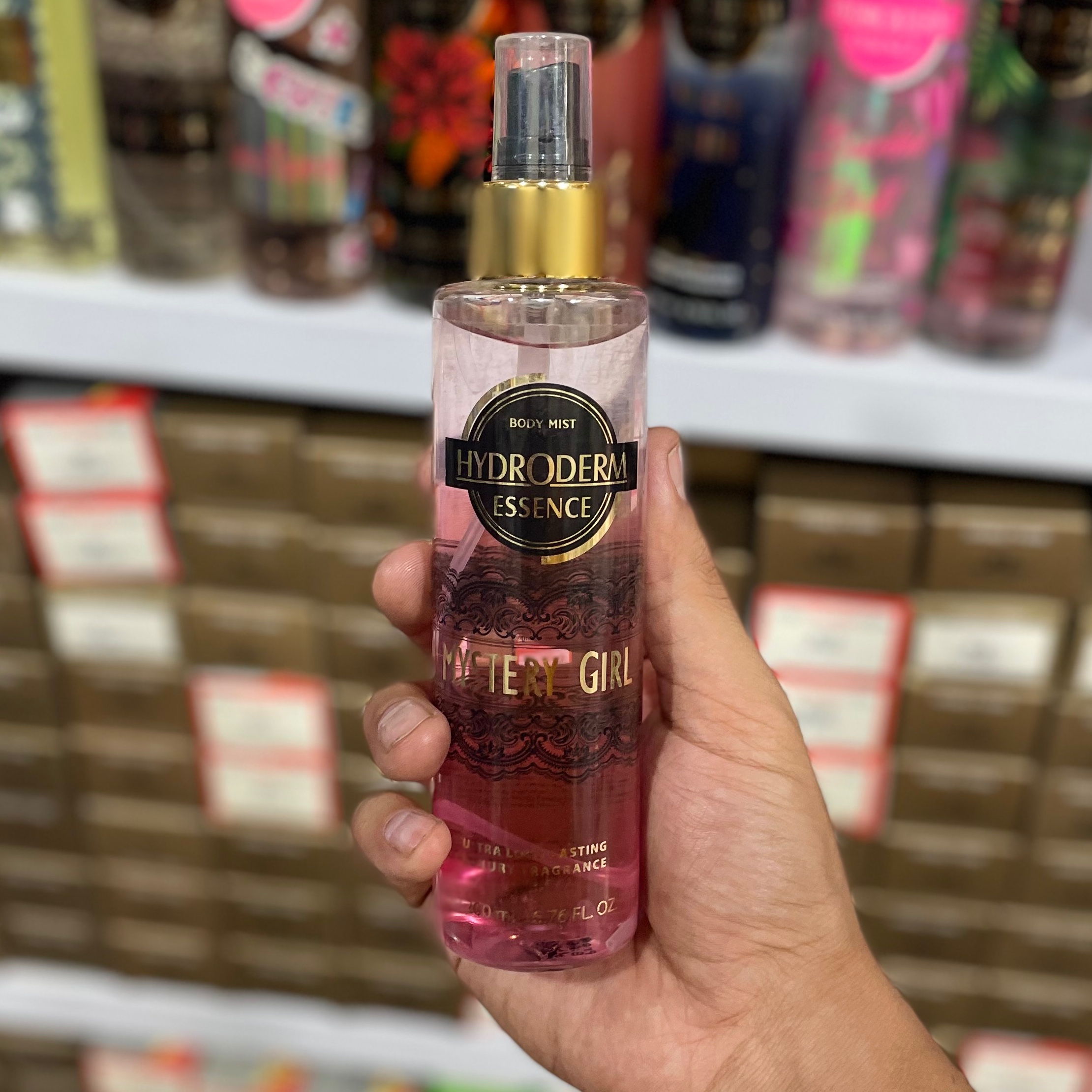 اسپری بدن زنانه هیدرودرم مدل Mystery Girl حجم 200 میلی لیتر