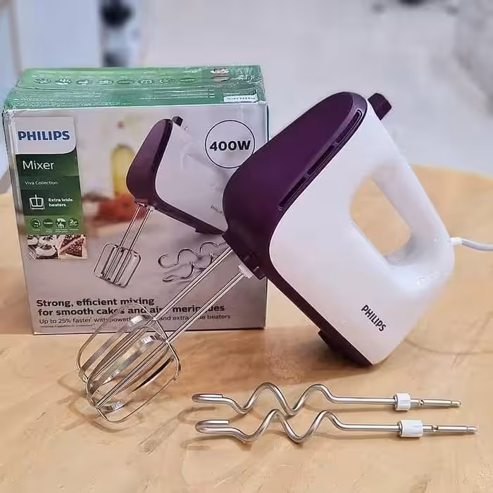 همزن برقی فیلیپس اصل مدل 3740 (همزن دستی و حرفه ای توان بالا بوش کنوود اسکارلت دسینی گوسونیک