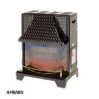 بخاری گازسوز طرح شومینه توان مدل نگار 10000 - مشکی