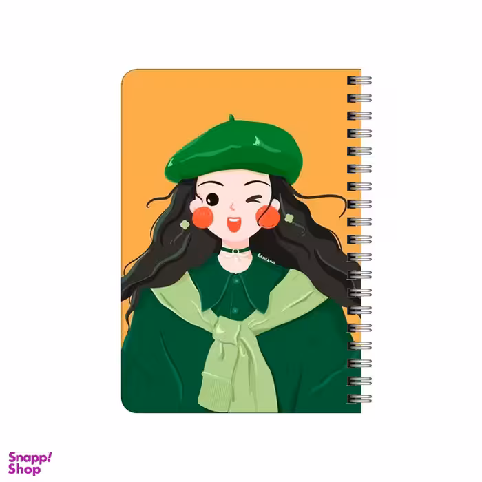 دفترچه یادداشت بامبیلیپ مدل چوبی طرح دختر کد 3072677