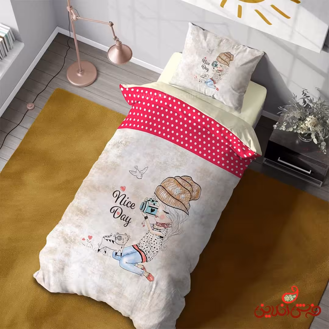 روتختی سه بعدی طرح دخترعکاس  کد 3120