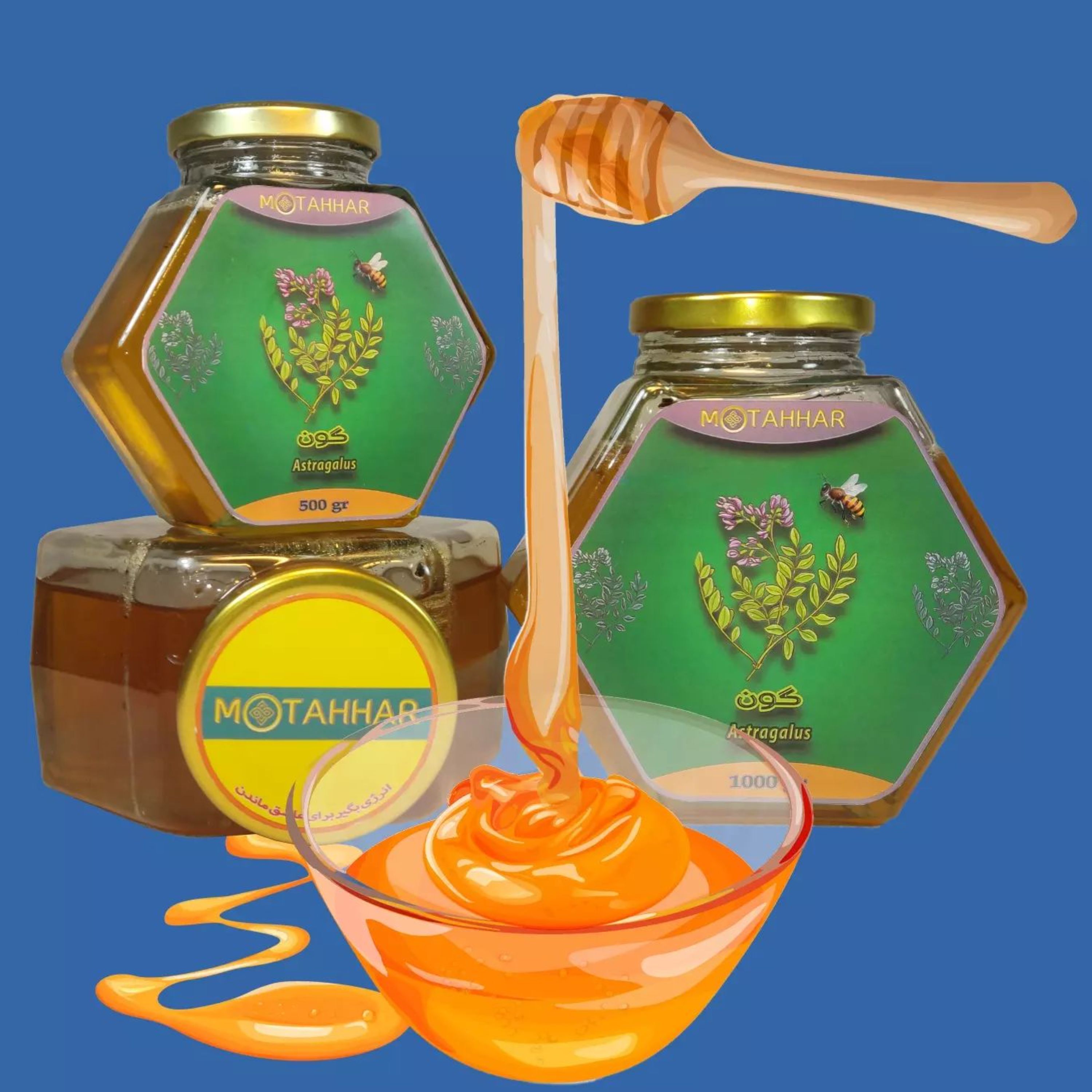 عسل طبیعی گون مطهر