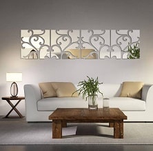 آینه دکوراتیو پلکسی گلس طرح ماهور