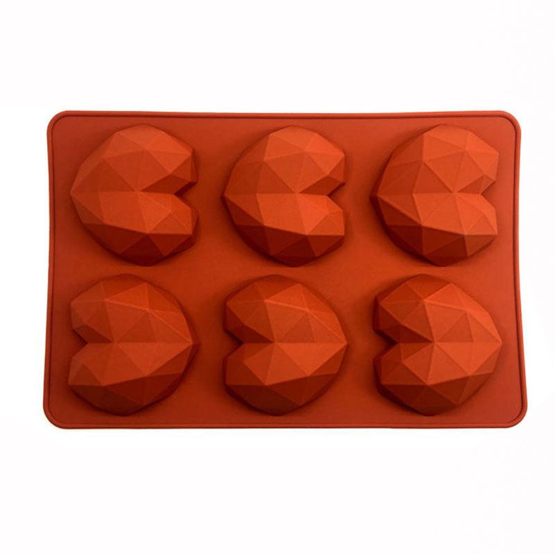 قالب سیلیکونی قلب سوپرایز 6 عددی