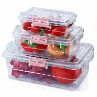 ظروف  فریزری 3عددی  قفل دار(هزینه ارسال پس کرایه)