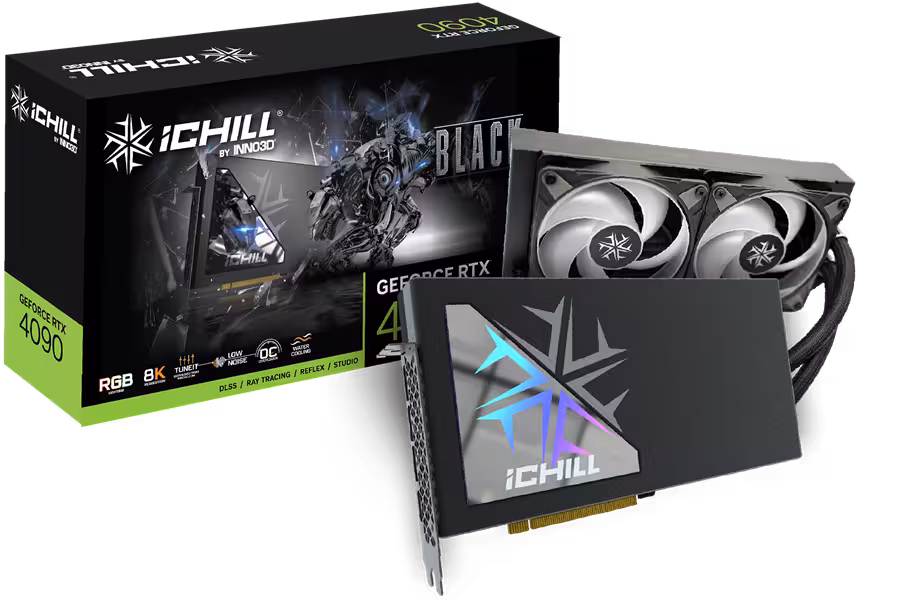 کارت گرافیک  اینو تری دی مدل GEFORCE RTX 4090 ICHILL BLACK حافظه 24 گیگابایت